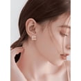 thumbnail image 5 of Yoursfs Large Chunky Gold Clip on Earrings for Women Gold Plated Textured Half Hoop Thick Clip Earrings Non Pierced Ears Fashion Prom Wedding Jewelry, 5 of 6