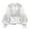 White, variant on Women Lace Mesh Sheer Floral Applique Puff Sleeve Fitted Cropped Design Tops For Women Elegant Base Layer Blouse Grey,One Size