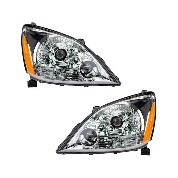 Headlight Set 2 Piece - Compatible with 2003 - 2009 GX470 2004 2005 2006 2007 2008