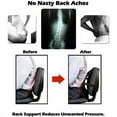 thumbnail image 4 of NOGIS Mesh Back Lumbar Support with Massage Beads,Back Support Seat Cushion Adjustable Car Seat Lumbar Support Ergonomic Backrest for Office Home Car Seat Chair Cushion, 15 x 16 inch, 4 of 9