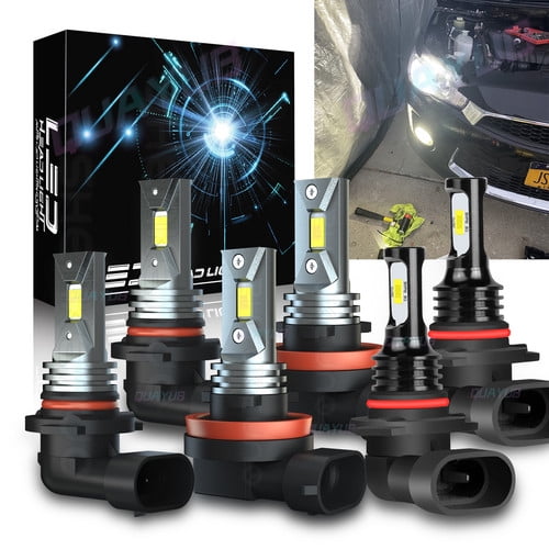 LED Headlight High-Low   Fog light Bulbs Combo Kit For Lexus ES330 2005-2006