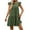 Green, variant on Women's Summer Dresses Ruffle Cap Sleeve Mini Babydoll Dress Loose Fit Casual Flowy Swing Tiered Dress Fashion Clothing