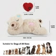 thumbnail image 5 of All For Paws Sleep Aid & Anxiety Relief Plush Toy with Heartbeat Sound and Heat Pack for Dog & Puppy, White Bear, 5 of 8