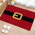thumbnail image 3 of Yellow Black Area&nbsp;Rug 2x3ft Santa Claus Belt Christmas Red Non-Slip&nbsp;Washable Square&nbsp;Rugs Soft Felt Indoor Floor Mat for Bedroom Kitchen Living Room Bathroom, 3 of 9