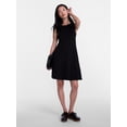 thumbnail image 3 of Scenario Women's and Women's Plus Fit and Flare Mini Dress, Sizes XS-4X, 3 of 6