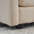 thumbnail image 2 of 2 Seater Loveseat and Chair Set, 2 Piece Sofa & Chair Set, Loveseat and Accent Chair, 2-Piece Upholstered Chenille Sofa Living Room Couch Furniture(1+2 Seat ) (Beige), 2 of 11
