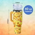thumbnail image 2 of 40oz Golden Retriever Dog Tumbler with Handle and Straw, Cute Stainless Steel Insulated Cup with Lid and Straw, Travel Coffee Mug Water Bottle, Birthday Mothers Day Gifts for Women Men Animal Lovers, 2 of 6