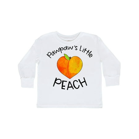 

Inktastic Pawpaw s Little Peach Cute Peach Heart Gift Toddler Boy or Toddler Girl Long Sleeve T-Shirt