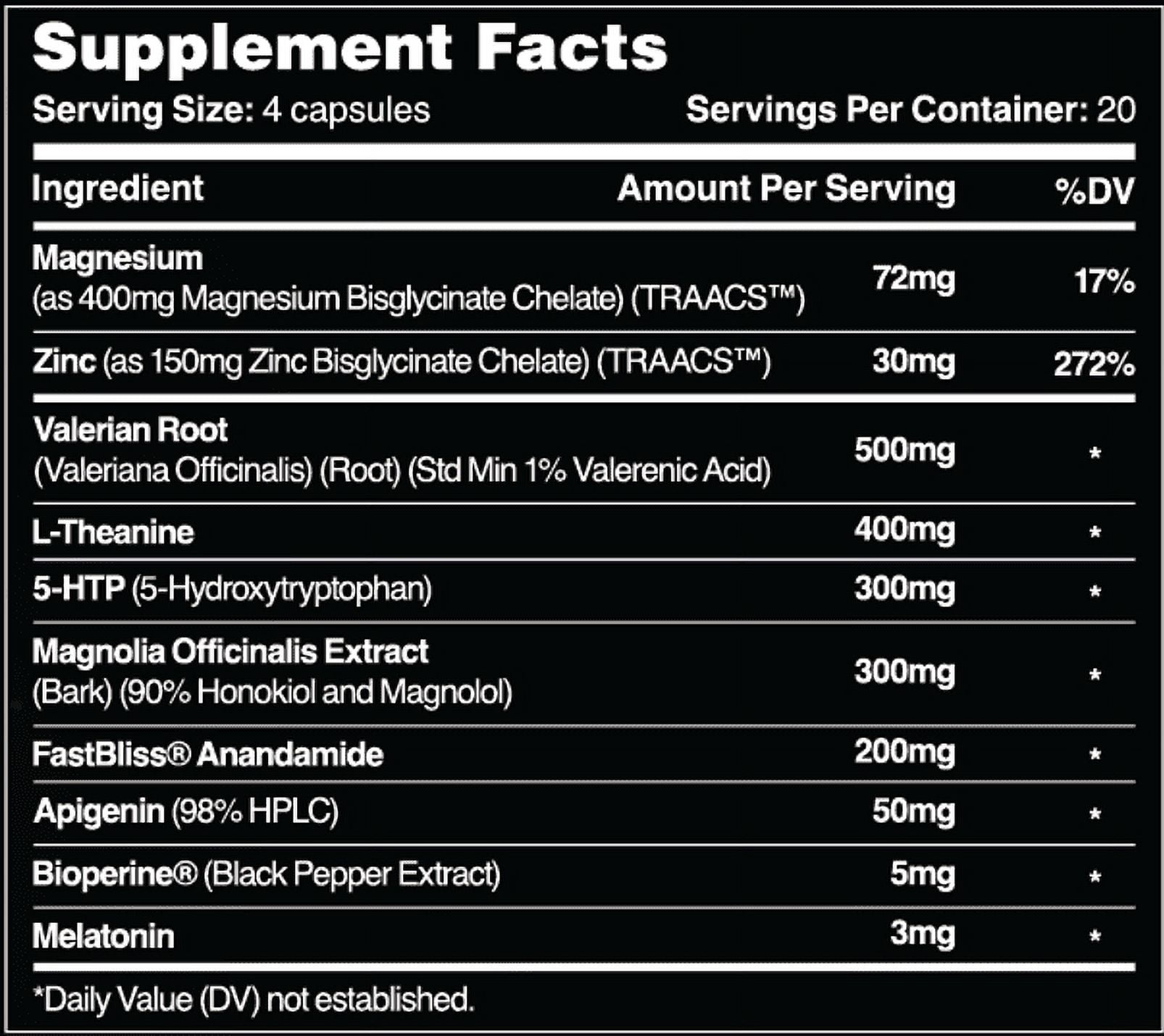 Leviathan Nutrition Slumber | Natural Sleep Aid with 5-HTP, Magnesium, Melatonin, Valerian Root