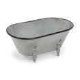 thumbnail image 3 of Bañera Cheung's Lavande de metal con forma de flor de lis grande, 3 of 9
