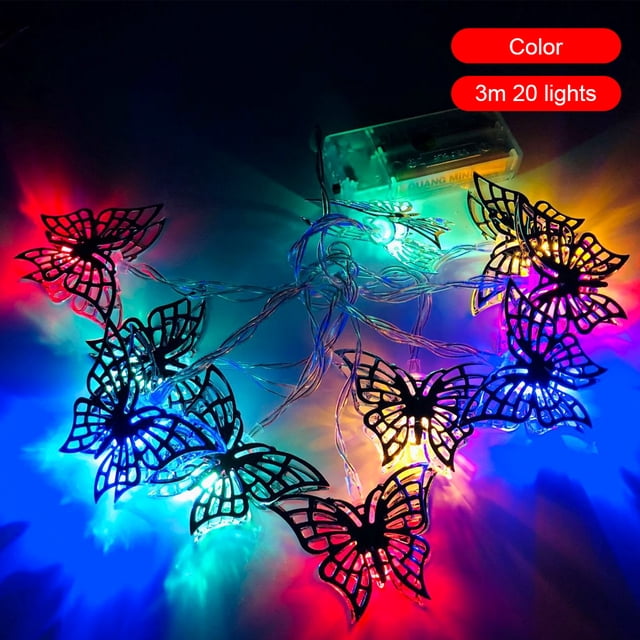 Cadena de luz LED Cadena de luz de decoración de animales, 3 metros, 20 lámparas, luz colorida, iluminación y destello Methold HA002949-04