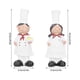 thumbnail image 5 of Figuritas De Chef Cocina, Esculturas Estatuas Vivid Chef Figurilla Estatua, Para Cocina Decoración Artesanía Estatua Adorno Cocina Bar Gabinete Panadería Decoración Regalo YLSHRF Otros, 5 of 8