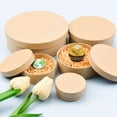 thumbnail image 6 of Kraft Paper Boxes, 5 Pcs 5 Assorted Size Round Mini Nested Boxes with Lids,Large to Small Stackable Gift Boxes for Wedding Birthday Perfume Jewelry DIY, 6 of 6