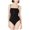 black, variant on bar III Womens Ribbed Bodysuit Jumpsuit, Black, X-Large