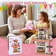 thumbnail image 6 of Jaawind Play Kitchen Set for Kids 28Inch Kids Play Kitchen with Realistic Lights and Sounds Simulation of Spray 43Pcs Toy Kitchen Set for Toddlers Girls Boys Gift, 6 of 10