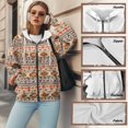 thumbnail image 6 of Garronmavis Vintage Aztec Women Fall Sweaters Hoodies Zip Up Long Sleeve Shirts Clothes Loose Comfy Women Oversized Sweatshirts Stylish Smooth Hoodies for Womens, 6 of 7