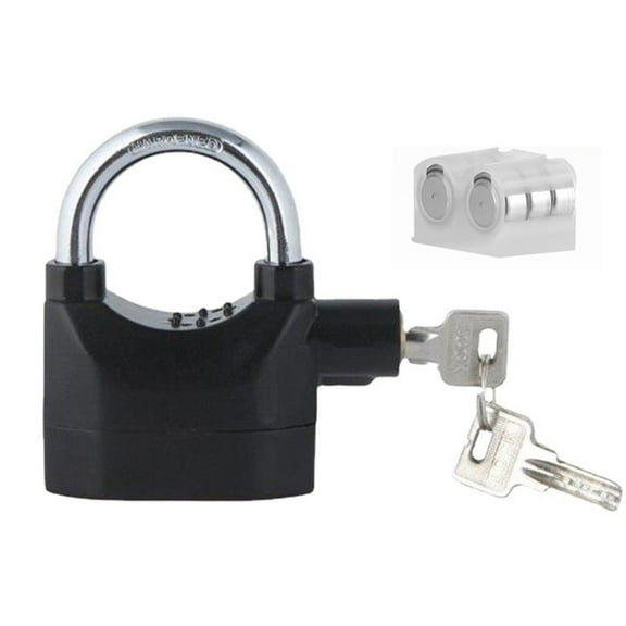 110 Decibel Alarm Padlock For Bike Security Waterproof Heavy Duty Lock