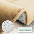 thumbnail image 3 of Clara Clark 2 Piece Premium Memory Foam Bathroom Mat Set, 17x24 Plus 20x32 Inch Bath Rugs, Camel Gold, 3 of 6