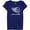 blue, variant on G-III Sports Womens Distressed Stallions Logo Graphic T-Shirt, Blue, X-Large