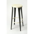 thumbnail image 1 of Beaumont Lane Tabouret de Bar Industriel Sans Dossier en Noir et Blanc, 1 of 2