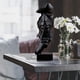 thumbnail image 3 of Statue, Silence Is Golden Thinker Abstract Sculptures Figurines Resin Statue Modern Black Statue Creative Ornaments For Entrance, Bedroom, Home, Offic, 3 of 4
