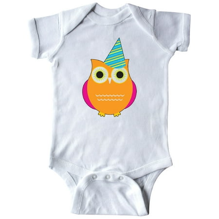

Inktastic Owl with Blue Party Hat Gift Baby Boy or Baby Girl Bodysuit