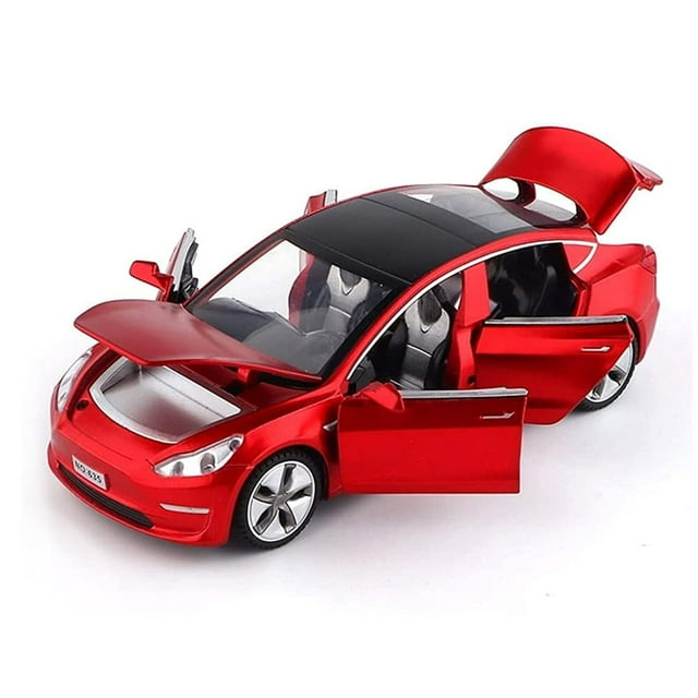 1/32 Modelo 3 Diecast Car Toy Modelo 3 Réplica Escala Aleación Modelo 3 Coche de juguete Pull Back Modelo 3 Modelo de coche Coleccionable Modelo 3 Vehículos de juguete Mini Modelo 3 Play Car para niño