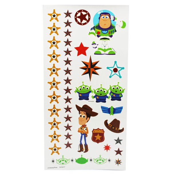 Disney Pixar S Toy Story 2d Woody And Aliens Temporary Tattoos Walmart Com
