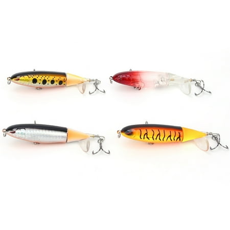 Paraugas 4PCS 13g/10cm ABS Plastic Floating Pencil Lifelike Artificial Hard Bait Fishing Lure Swimbait Accessory Kit