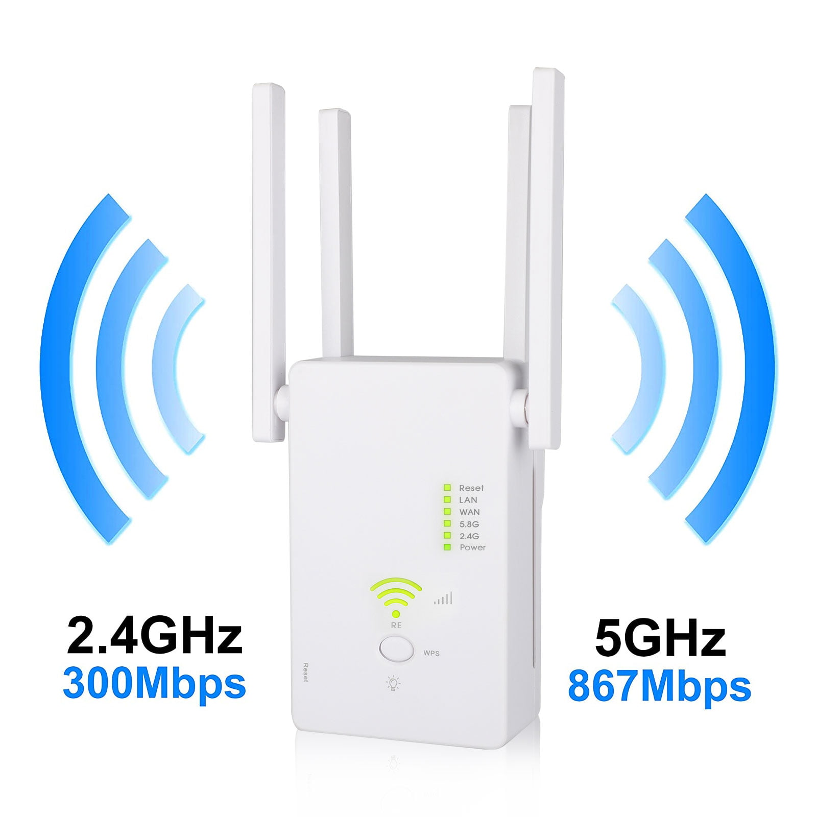 WiFi Range Extenders Signal Booster for Home WiFi Extender 1200Mbps 3 Working Modes WiFi Repeater and Signal Amplifier with Ethernet Port WiFi Booster Dual Band 2.4 & 5GHz