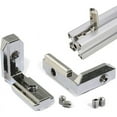 thumbnail image 3 of 200Pcs T Slot L-Shape Interior Inside Corner Connector Joint Bracket for Aluminum Extrusion Profile 2020 Series Slot 6mm, 3 of 4