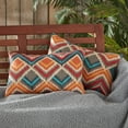 thumbnail image 6 of Greendale Home Fashions 19'' x 12'' Reversible Outdoor Throw Pillow, Set of 2, Surreal, 6 of 8