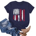 thumbnail image 4 of enyan Women's Patriotic 250Th Anniversary USA Shirt Faith Freedom 250 Years Shirts Shirts for Women Navy,XL, 4 of 5