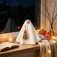 thumbnail image 5 of Halloween Desk Set 7in Mini Outfit with Ghost Cape and Witch Hat for Tabletop Figurines Spooky Cute Office Decor Display Items Props Collections Extras Special Edition Deluxe Pack, 5 of 6