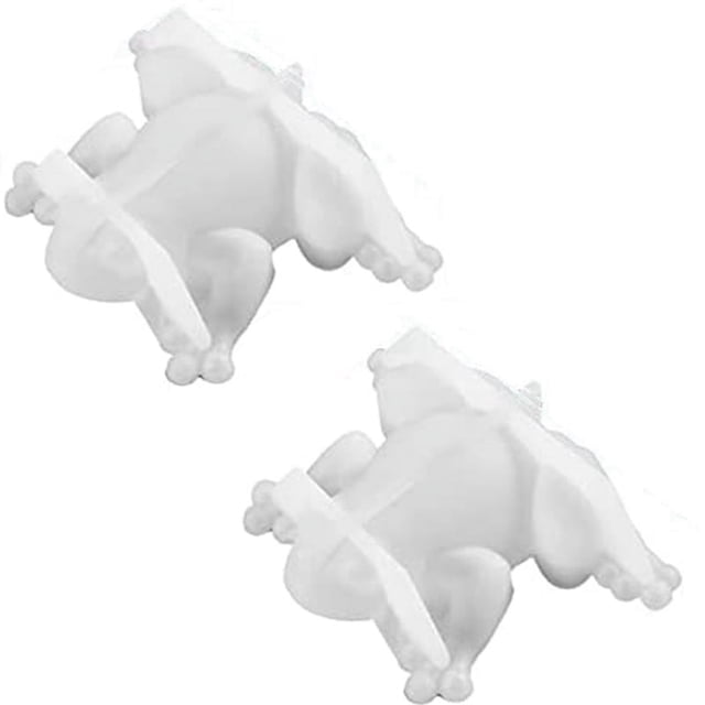 2 Moldes de Resina con Forma Rana, Silicona Animales, 3D para FundicióN Epoxi.