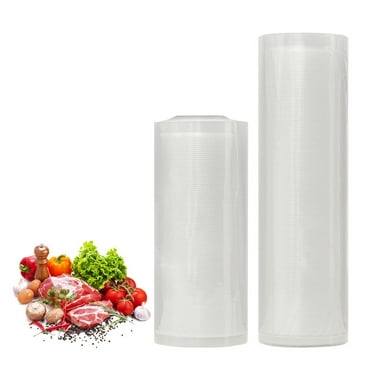 QGJZVUNL 2Pcs Vacuum Sealer Bags for Foodsaver, Seal a Meal. Commercial Grade, Heavy Duty, Great for vac storage, Meal Prep or Sous