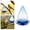 Blue, variant on Droplet Bird Water Feeder Automatic Bird Waterer Hanging Wild Birds Water Feeder With Hook Removable Wild Bird Water Dispenser For Garden Decor Outdoor