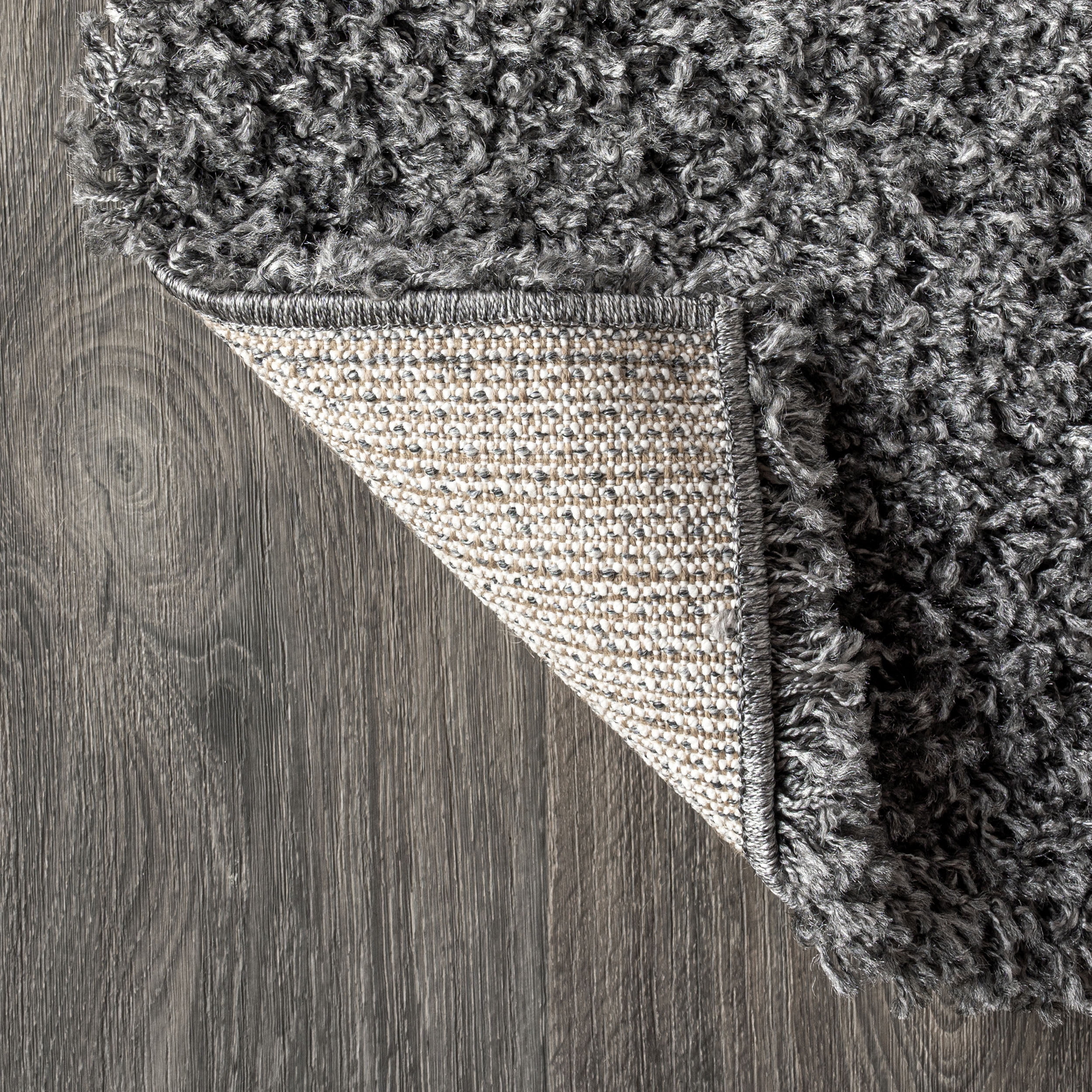 JONATHAN Y MERCER SHAG 4 x 6 Area Rug, Mercer Plush - Charcoal, MCR106B-4
