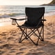 thumbnail image 3 of Sillas Plegables para Camping Pesca Playa y Exteriores de Lona Impermebale con Porta Vaso Ligera - Sillas para Exterior Ergonomica con Estructura de Acero y Funda Transportadora Set 2 Sillas, 3 of 5