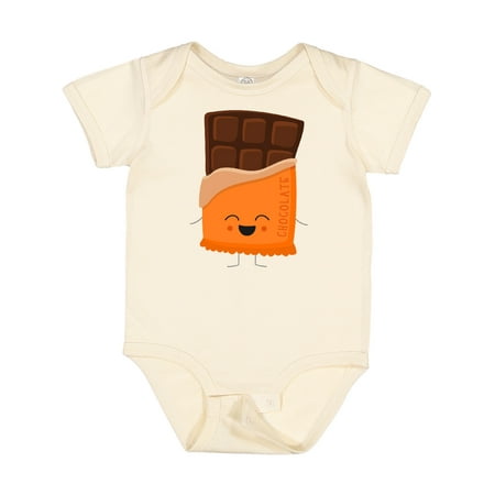 

Inktastic Cute Kawaii Chocolate Candy Bar Gift Baby Boy or Baby Girl Bodysuit
