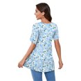 thumbnail image 4 of JuneFish Women's Fashion Short Sleeve Tiered Basic Casual Top, 4 of 5