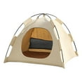 thumbnail image 1 of Portable Foldable Pet Tent Indoor Outdoor Shelter Washable Canvas Bed For Small Medium Dogs Cats, 1 of 4