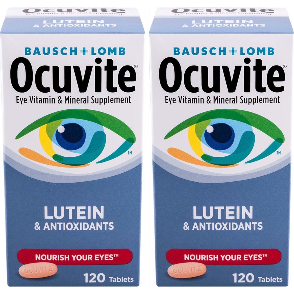 2 Pack Bausch & Lomb Ocuvite Eye Vitamin & Mineral Supplement with