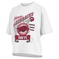 thumbnail image 2 of Women's Pressbox White Arkansas Razorbacks Rock & Roll Slub-T-Shirt, 2 of 3