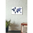 thumbnail image 2 of Epic Art 'Hearts World Map 3' by Irena Orlov, Acrylic Glass Wall Art, 16"x24", 2 of 2