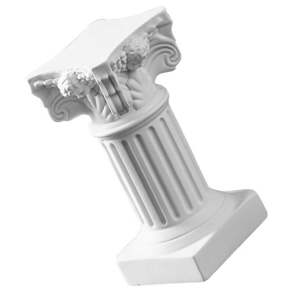 MLINS Antique Style Roman Column Candle Holder Column Statue Roman Pillar Candlestick