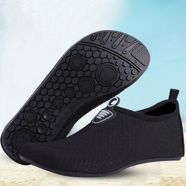 Zapatos Sin Cordones Upstream Zapatos de agua de playa unisex Zapatillas de vadeo antideslizantes para vadear en la playa (M Negro) Sywqhk Para Estrenar