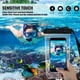 thumbnail image 4 of 6 piezas para bolsa de teléfono impermeable universal, funda subacuática, bolsa seca transparente para teléfono celular con cordón, bolsa para natación, snorkel, deportes acuáticos para, 4 of 7
