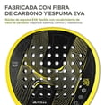 thumbnail image 4 of Pala de Pádel Premium con Funda 3 Pelotas y Grip Todos Niveles, HIKEO, 4 of 10