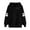 Black, variant on Womens Sweatshirts Purple Oversized Hooded Ghost Print Pullover Long Sleeve Tops for Ladies Soft 2XL